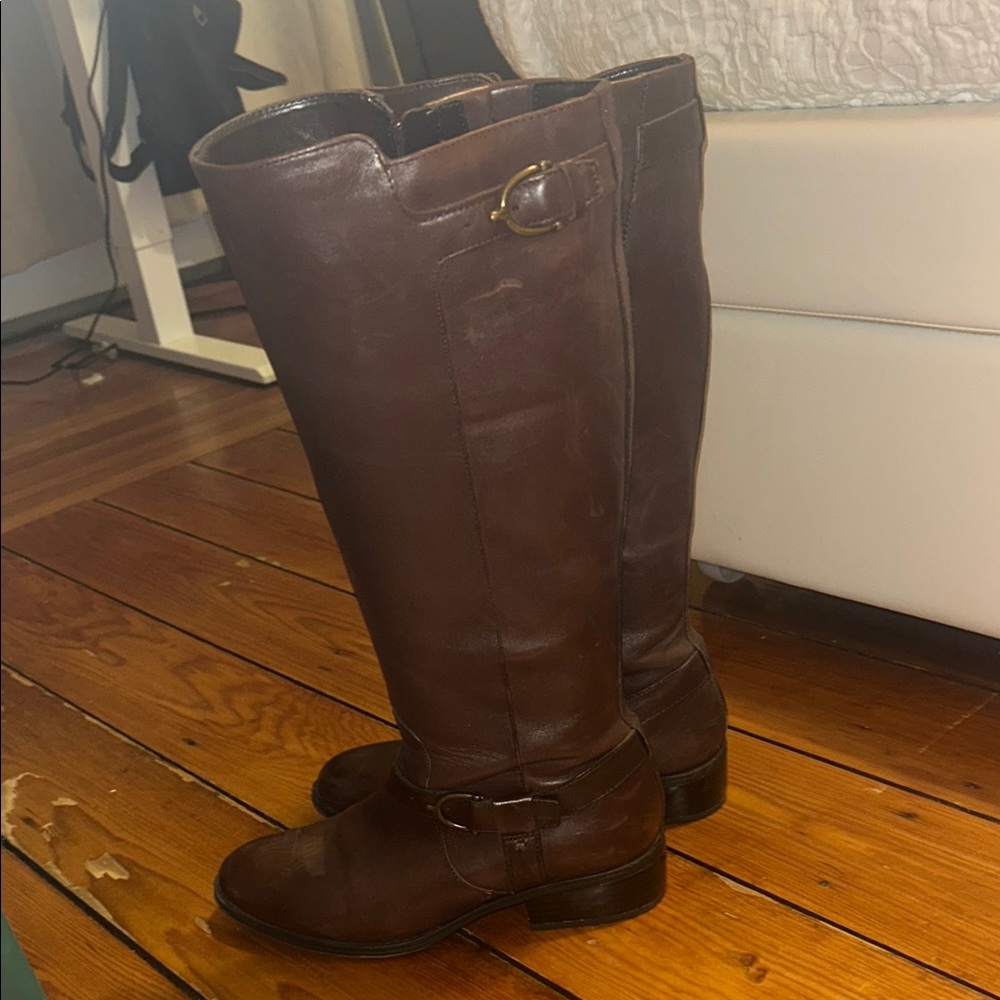 Brown Leather Riding Boots